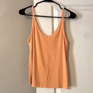 Bright Pinky Orange Scoop Tank